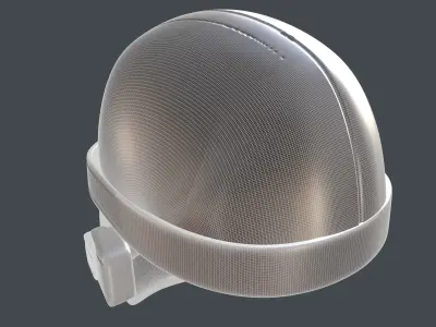 Gas mask helmet 3D model