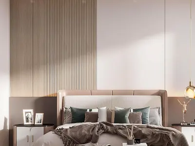 decoration Modern villa bedroom Home 3D model