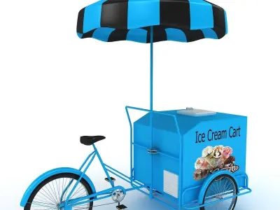 Ice Cream Cart  3D model