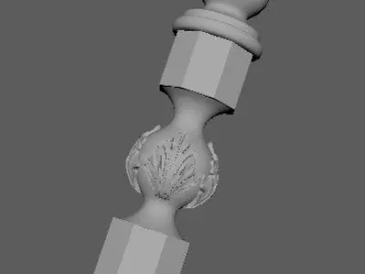 baluster ornament 3D model