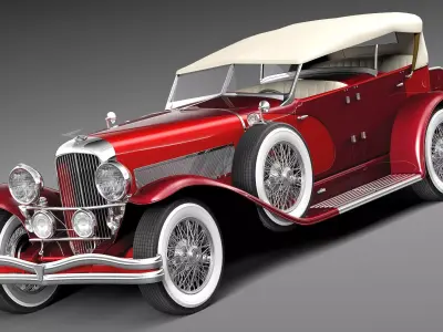 Duesenberg SJ Convertible 1932 3D model