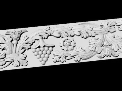 Decor for furniture 3D model 18