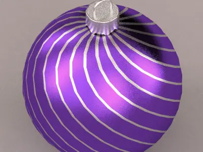 christmas ball 3D model 6