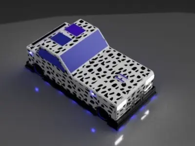 Custom Car Model Low-poly 3D model purchase