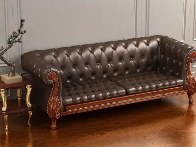 cabinet cabinet wardrobe sofa bed table bookshelve 3D model