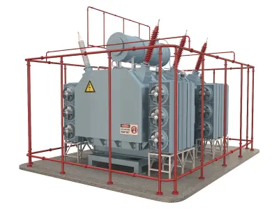 Electrical Transformer 5 3D model