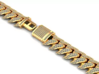 chain shark necklace bracelet JUST STL 3D model