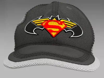 SuperBat Cap 3D model