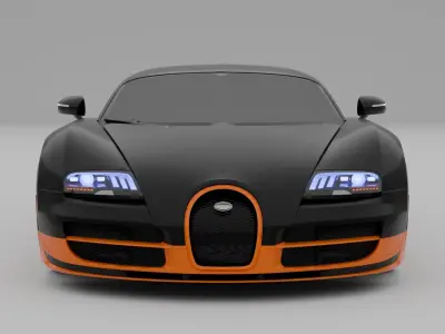 Bugatti Veyron 3D model by hydersharjeel4