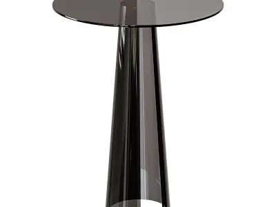Chic Round Table - Acrylic 3D model