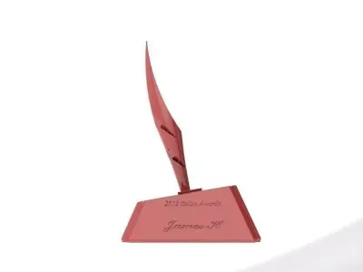 Italics Winner Trophy Free 3D model