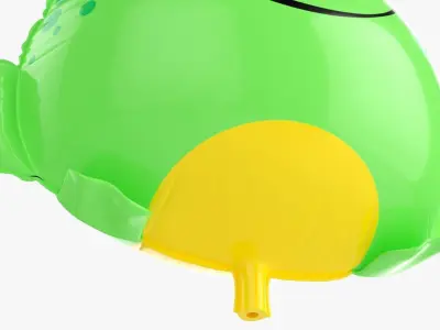 Frog decoration foil balloon 12 3D model