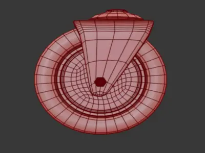 Service and utility car 3D model