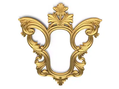 carved frame mirror cnc and 3d printing03 3D print model