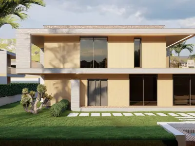 8 Modern Villas  3D model