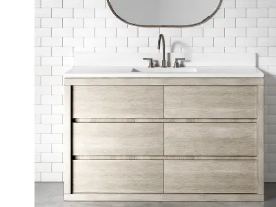 Bathroom vanity Potterybarn Cayman 3D model