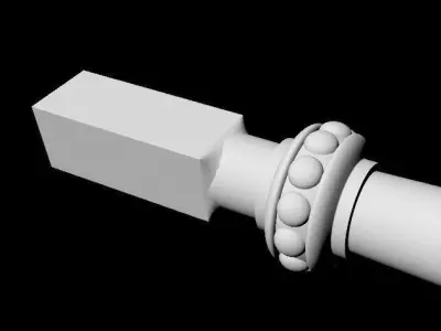 antique baluster 3D model purchase
