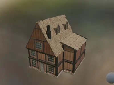 4K Quality AAA NEXT GEN game-ready model of town house 3D model