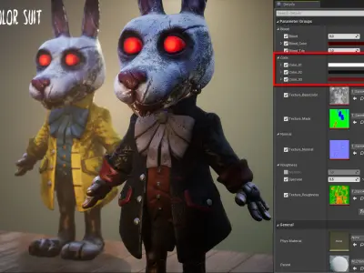 Spooky Animaltronics Pack - Rigged and Animated Low-poly 3D model