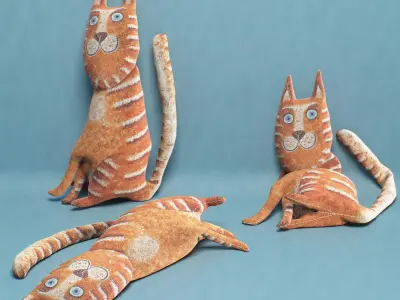 kids cat toy 10 3D model