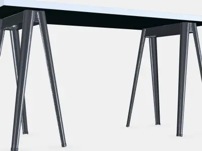 TEAM CAPTAIN - Proximity Desk 1 Low-poly 3D model