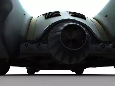Batmobile 1989 High Definition 3D Render  3D print model