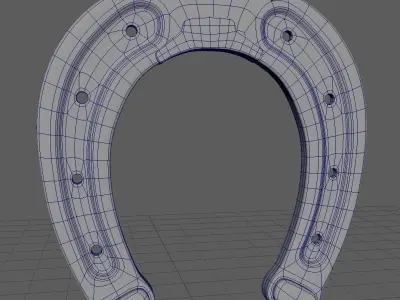 Houseshoe 3d model PBR horseshoe Low-poly 3D model