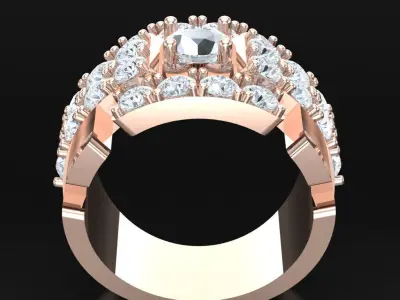 Luxury Men Rings Designs 4MR062 3D print model