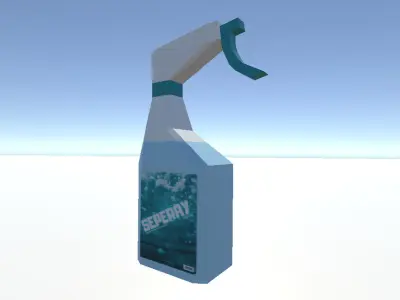 Low Poly Spray Bottle - Game Ready 3D Model Low-poly 3D model