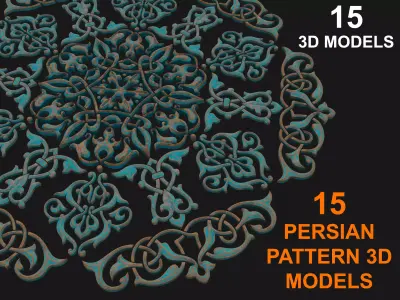 15 Persian pattern 3D models 3D model