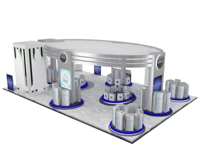 Booth Exhibition Stand a538a 3D model