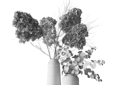 Dry bouquet 02 3D model