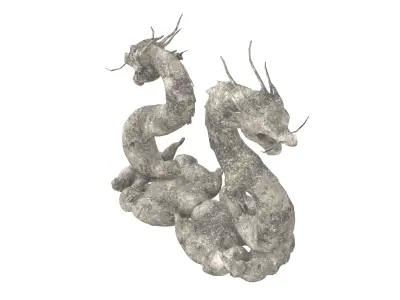 Chinese Dragon Decoration Statue v1 002 Low-poly 3D model