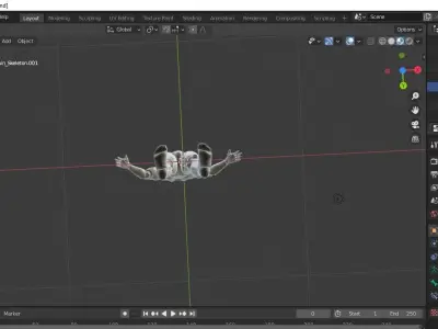Mannequin 3d model for Unreal Engine or Unity Low-poly 3D model