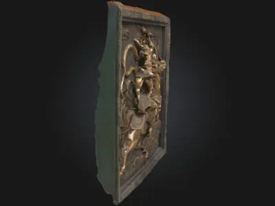 Warrior on Mythical Steed Epic Mounted Warrior 3D model