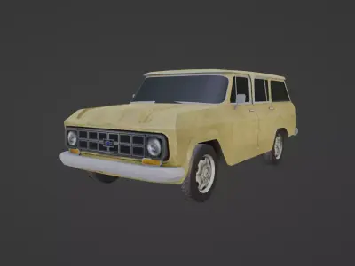 Chevrolet Veraneio 1979 Low-poly 3D model
