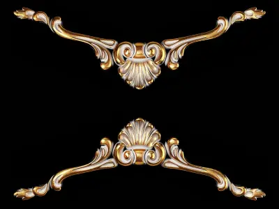 Classic carved 010 3D model