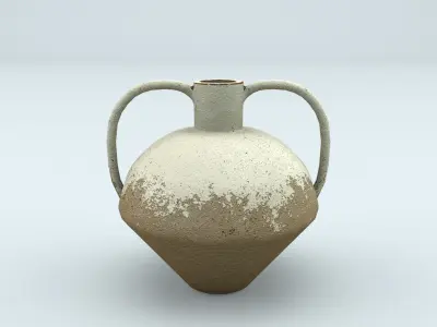 Boho Vase Low-poly 3D model