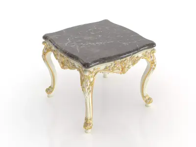 Royal marble top side table by Modenese 3D model
