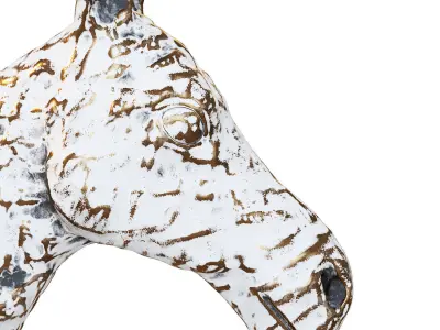 Decorative wall decoration horse head 3D model