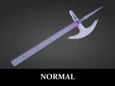 Horsemans Axe PBR Low-poly 3D model
