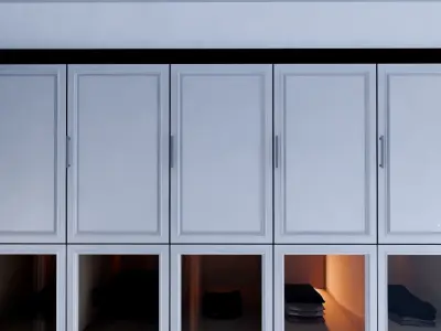 Luxury Modern Bedroom Design with walking Closet full furniture  3D model