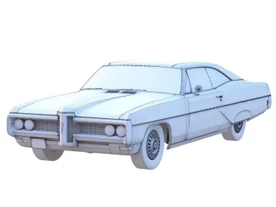 Pontiac Bonneville 1968 3D model