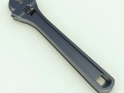 Adjustable Spanner 3D model