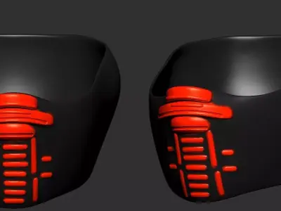 helmet high poly sculpt 3d printable ver 7 3D model 3D model