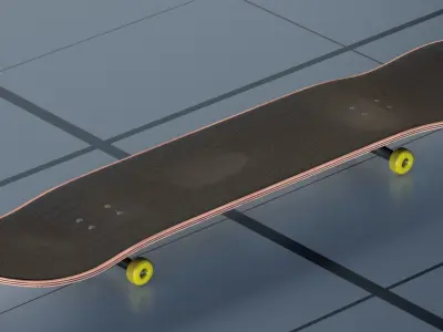 Skateboard PBR 3D model