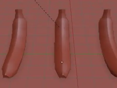 Lowpoly Banana three bananas Free low-poly 3D model