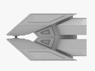 Starship Engine V2 3D model