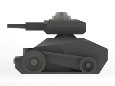 TANKE toy tank 3D model