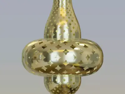 Exotic Moroccan Pendant Lamp 3D model